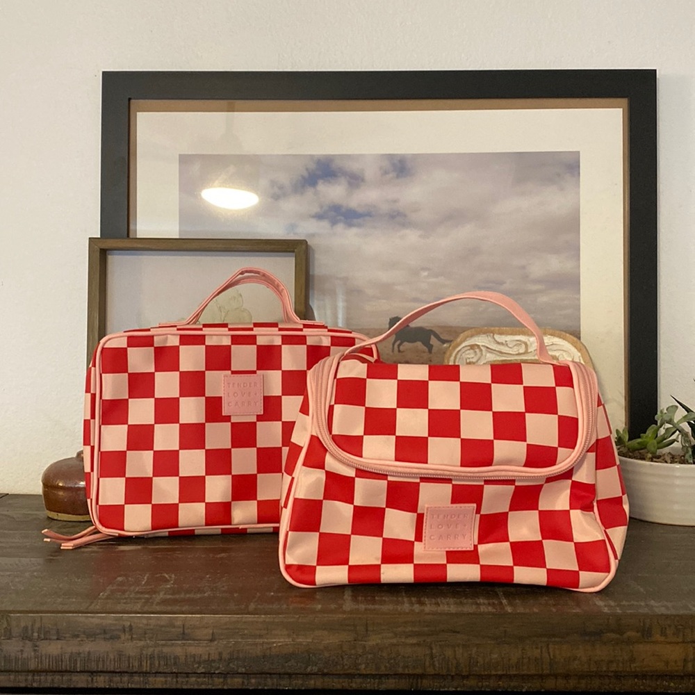 Makeup bag and toiletry bag